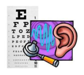 Eye Chart and Image of an Ear 